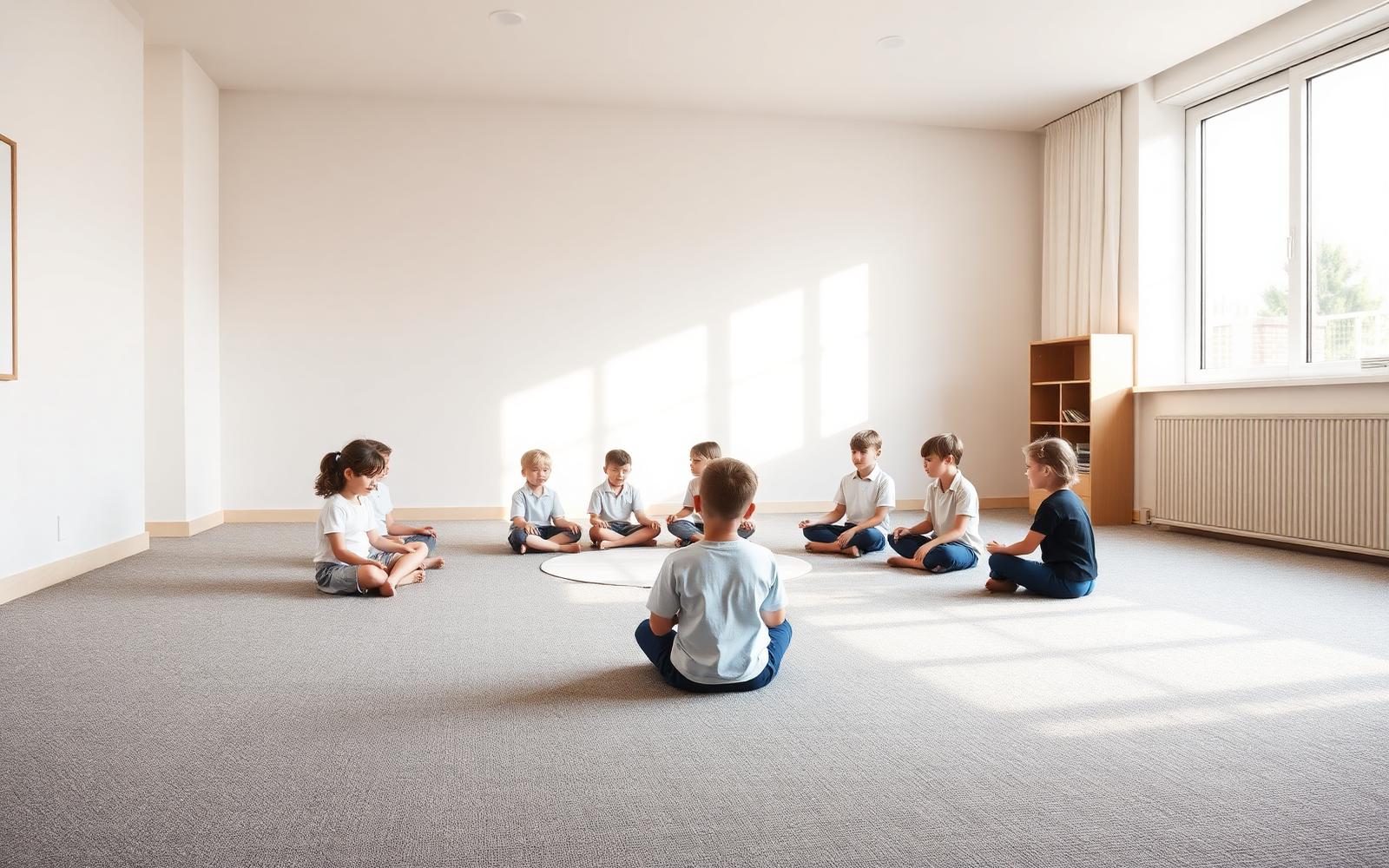 Roda de conversa entre alunos e professora